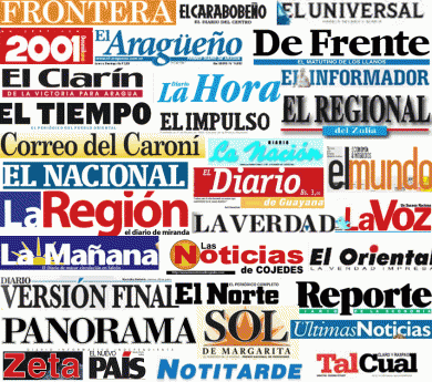 headlines venezuela press