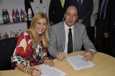Maite Delgado y Tony León.