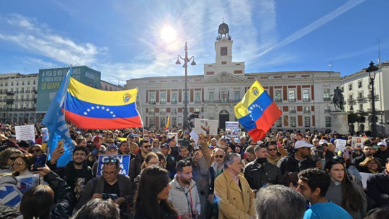 Protesta mundial de venezolanos a favor de María Corina